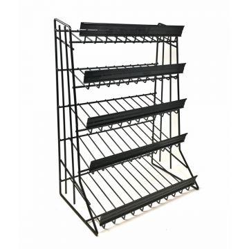 BLACK WIRE COUNTER RACK- SHELVES