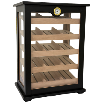360 View Humidor Black