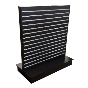 LARGE SLATWALL 2 WAY WITH METAL INSERTS - BLACK