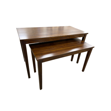 SET OF 3 NESTING TABLES- Dark Mahogany