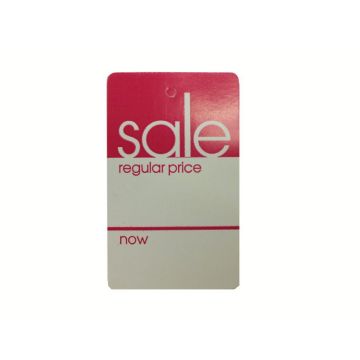 SALE/REG PRICE/NOW PRICE TAG- NO STRING