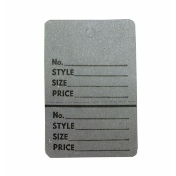 LARGE GREY PERFORATED TAG