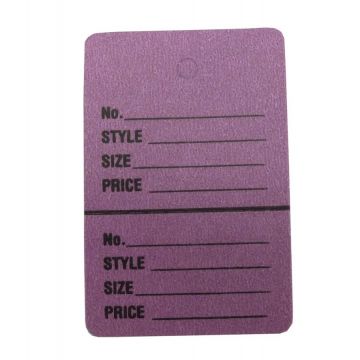 LARGE LAVENDER PERFORATED TAG