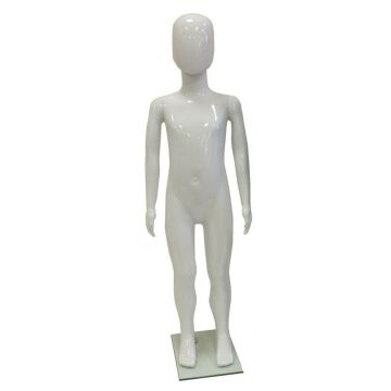 PLASTIC CHILD RETRO MANNEQUIN-WHITE