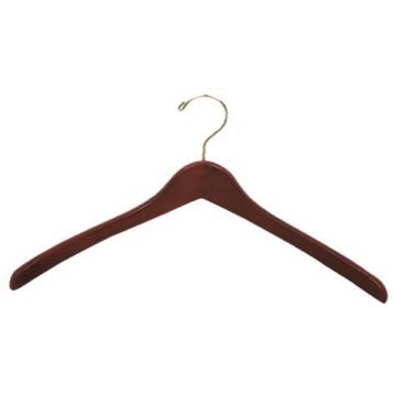 Contoured Shirt Hanger- Dark Walnut