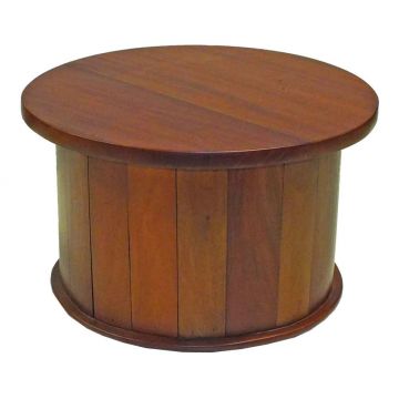 20" ROUND TABLE RISER -Natural Mahogany