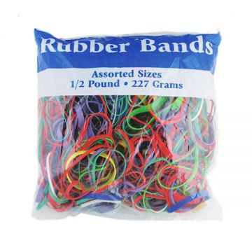 Rubber Bands - Assorted 1/2 Pound