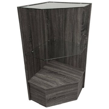 Rustic Grey Pentagon Corner Stand