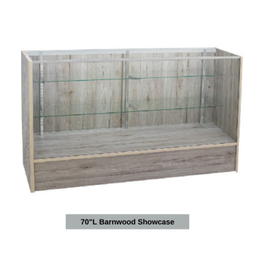Barnwood Full Vision Display Cases 