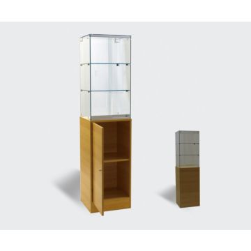 Frameless Glass Tower Case- White