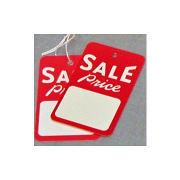 LARGE SALE PRICE TAG WITH STRING