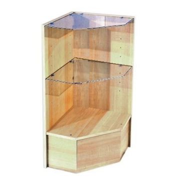 Maple Pentagon Filler Display Case