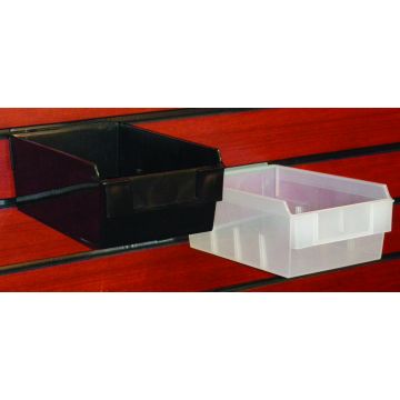 Slatwall Storage Shelfbox 200- Black