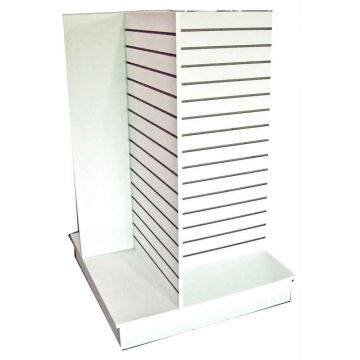 SLATWALL 4 WAY PINWHEEL- WHITE