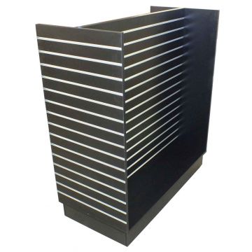 Slatwall H Merchandiser With Extrusions-Black 