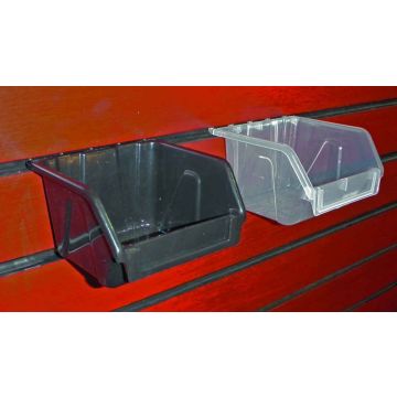 SLATWALL SMALL STORAGE BOX- CLEAR