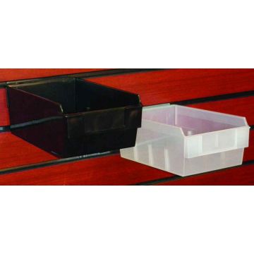 SLATWALL STORAGE SHELFBOX 200- CLEAR