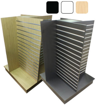 Slatwall 4-Way Pinwheel Merchandisers with Metal Inserts