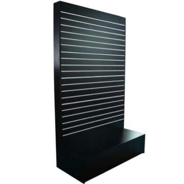 Black Slatwall wall Gondola with Base