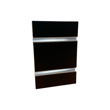 BLACK SLATWALL- METAL EXTRUSIONS