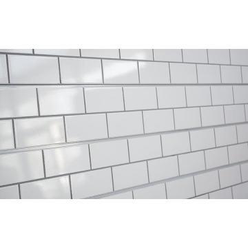 white subway tile