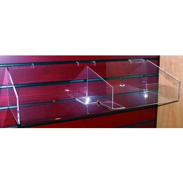 S/W ACRYLC 24X8 TRAY W/SUPPORT