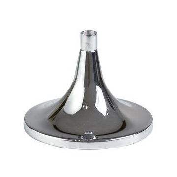 6" TRUMPET DISPLAY BASE- CHROME