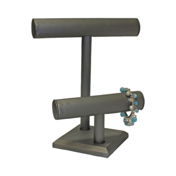 10"H Double T Bar- Steel Grey