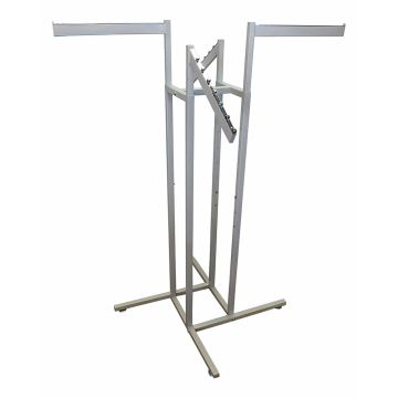 Metal grey 4 way clothing rack