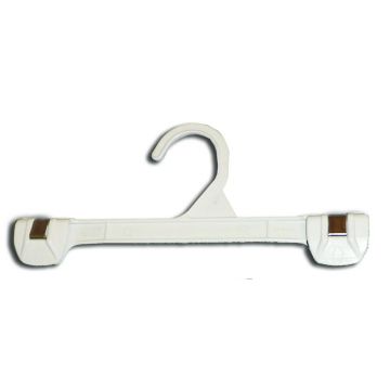 White snap lock pant hanger