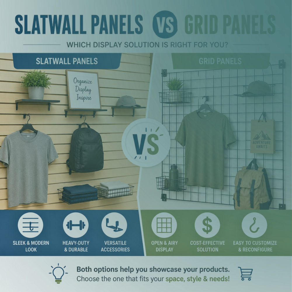 Slatwall vs. Grid Wall