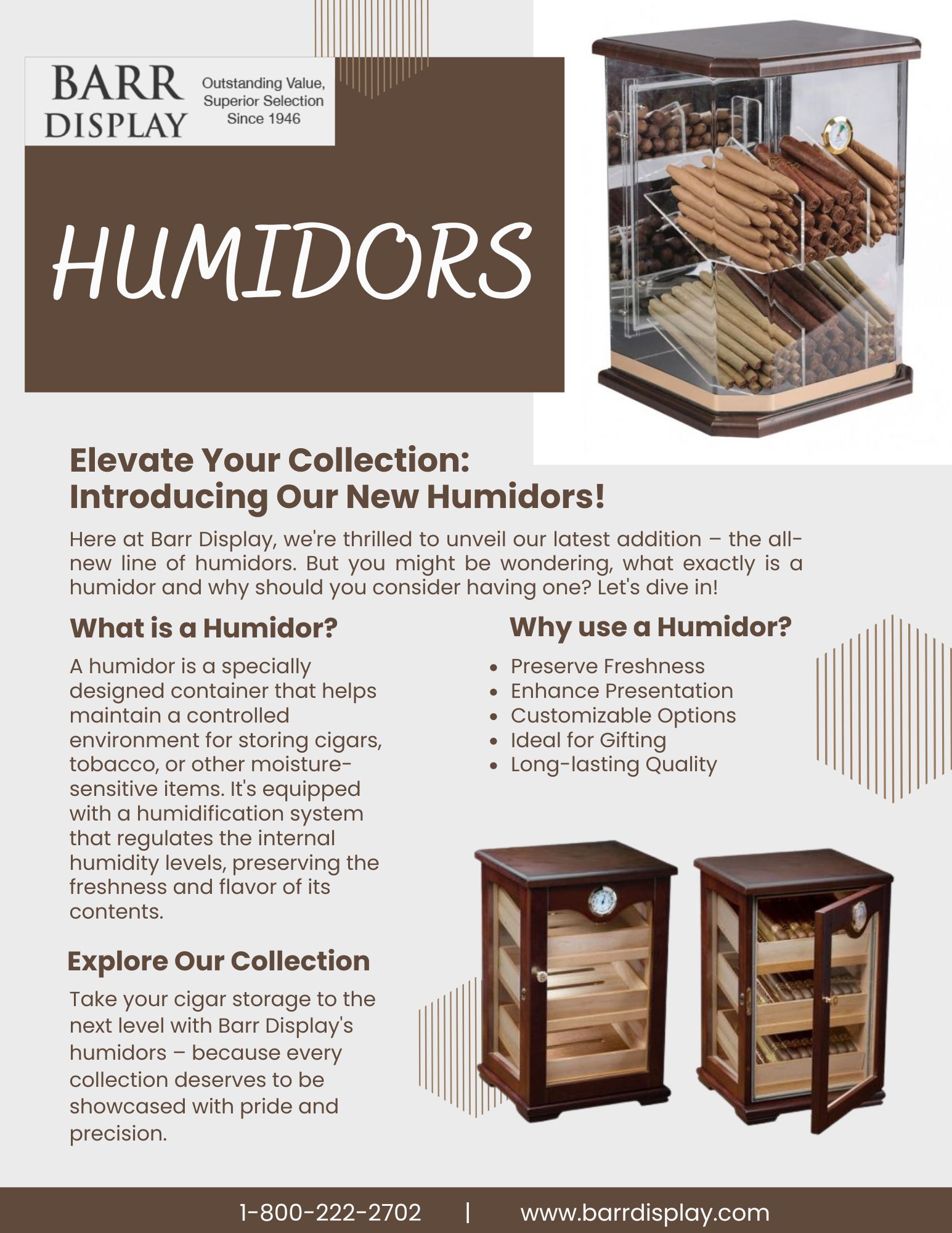 Elevate Your Collection: Introducing Our New Humidors!