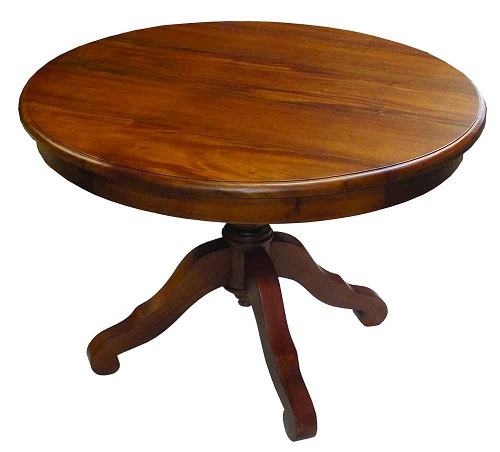 round wood table