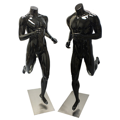 running mannequins